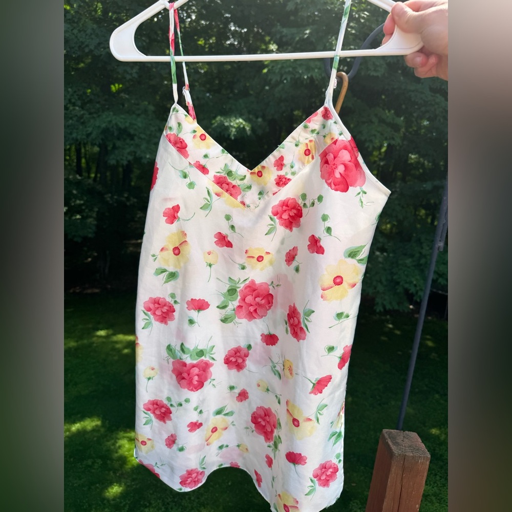 Floral Print Spaghetti Strap Dress